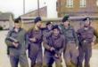 maart 1977 tijdens een grote oefening in Duitsland. Johan Verhaast, Geert Jonker, Kees Burgler, Peter Oeberius Kapteijn, Harold Pieters en Leo Settels.