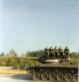 eventjes op een tank poseren - beetje vage foto helaas.